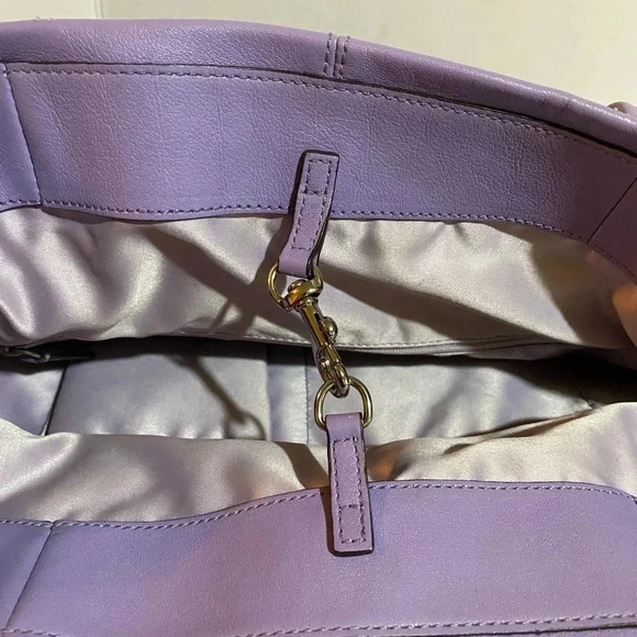 Coach beige canvas leather tote handbag - Picture 8 of 12